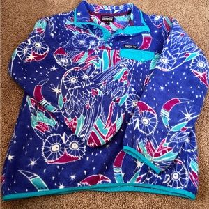 Patagonia Harvest Moon Owl Purple Medium Synchilla